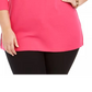 Karen Scott Women's Plus Size Cotton Tunic Top Bright Red Size 1X