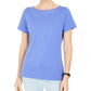 Karen Scott Women's Grommet-Trim Top Purple Size Medium