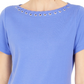 Karen Scott Women's Grommet-Trim Top Purple Size Medium