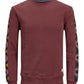 Jack & Jones Men's Originals Crew Neck Sweatshirt Purple Size Medium