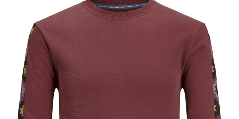 Jack & Jones Men's Originals Crew Neck Sweatshirt Purple Size Medium