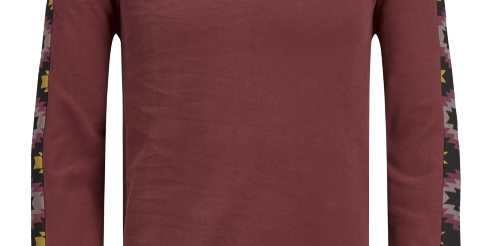 Jack & Jones Men's Originals Crew Neck Sweatshirt Purple Size Medium