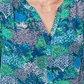 NYDJ Women's Pleated Blouse Green Size X-Small