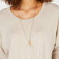 Style & Co Petite Tie-Front Sweater Beige Size PP