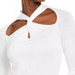Michael Kors Women's Twisted Sweater Bone White Size XX-Large
