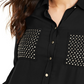 Thalia Sodi Women's Studded Shirt Black Size Small