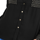 Thalia Sodi Women's Studded Shirt Black Size Small