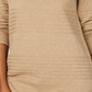Karen Scott Women's Cotton Ribbed Sweater Brown Size S