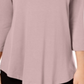 JM Collection Women's Scoop Neck Top Pink Size X-Small