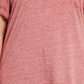 Style & Co Women's Plus Size Burnout T Shirt Red Size 0X