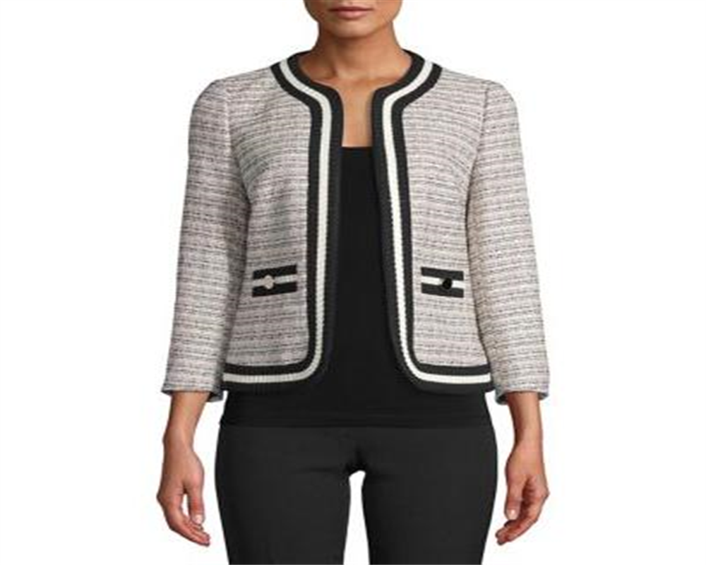 Anne Klein Women's Tweed Separate Jacket Suit Pink- Size 16