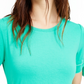 Maison Jules Women's Tie-Sleeve Knit Top Green Size Small