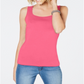 Karen Scott Women's Square Neck Tank Top Pink Size XS