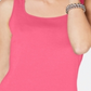 Karen Scott Women's Square Neck Tank Top Pink Size XS