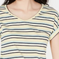 Hippie Rose Junior's Tie Front T-Shirt Yellow Size Medium