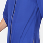 JM Collection Women's Embellished Utility Shirt Blue Size PP