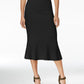 Rachel Roy Women's Jacquard Midi Skirt Black Size Large