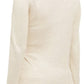 Alfani Women's Metallic Blend Side Tie Blouse Beige Size Small