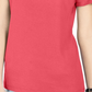 Karen Scott Women's Triple Ring Cutout Top Orange Size Medium