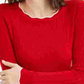 Maison Jules Women's Ribbed Crewneck Sweater Red Size X Small