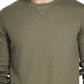 Weatherproof Vintage Men's Waffle Knit Long-Sleeve T-Shirt Green Size XX-Large