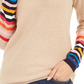 Tommy Hilfiger Women's Cotton Striped Sweater Brown Size X-Large