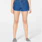Tinseltown Women's High Rise High Waist Denim Shorts Blue Size 13