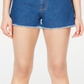 Tinseltown Women's High Rise High Waist Denim Shorts Blue Size 13