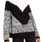 Bar III Women's Textured Turtleneck Sweater White Size Medium