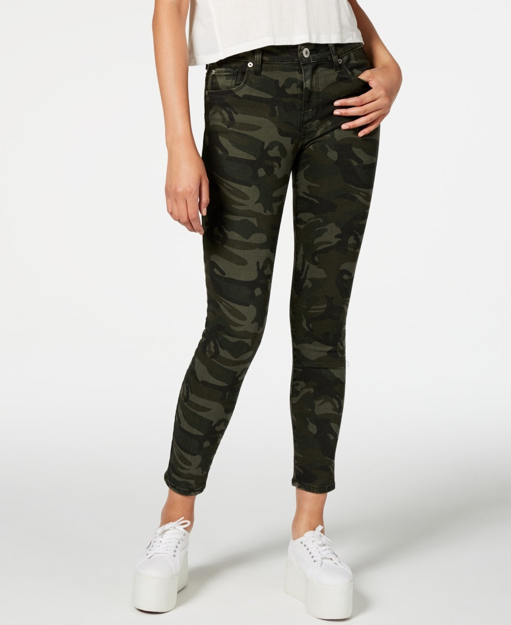 sts-blue-womens-ellie-camouflage-print-ankle-skinny-jeans-green-size-34