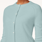 Karen Scott Women's Luxsoft Button Cardigan Blue Size Petite Small