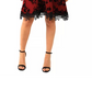 Donna Ricco Women's V-Neck Fit & Flare Dress Red Size 12