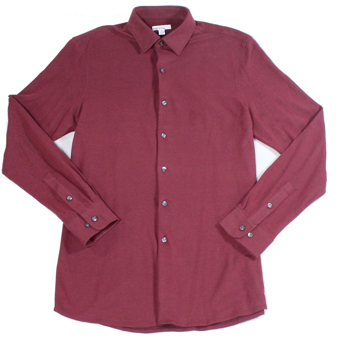 Bar III Men's Dress Shirt Button Down Slim Red Size Large