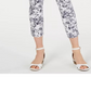 Charter Club Women's Tummy-Control Printed Skinny Jeans White Size 12