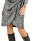 INC International Concepts Women's Puff Sleeve Velvet Wrap Dress Glits/Runnway Size X-Small