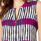 Alfani Women's Front Zip Sleeveless Top Purple Size PS/M
