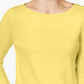 Charter Club Women's Button Shoulder Top Yellow Size PS/M