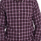 Barbour Men's Tailored-Fit Gingham 16 Check Soft Cotton Shirt Merlot Red Size X-Large