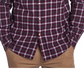 Barbour Men's Tailored-Fit Gingham 16 Check Soft Cotton Shirt Merlot Red Size X-Large