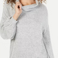 INC International Concepts Women's Cowlneck Knit Top Gray Size X-Small