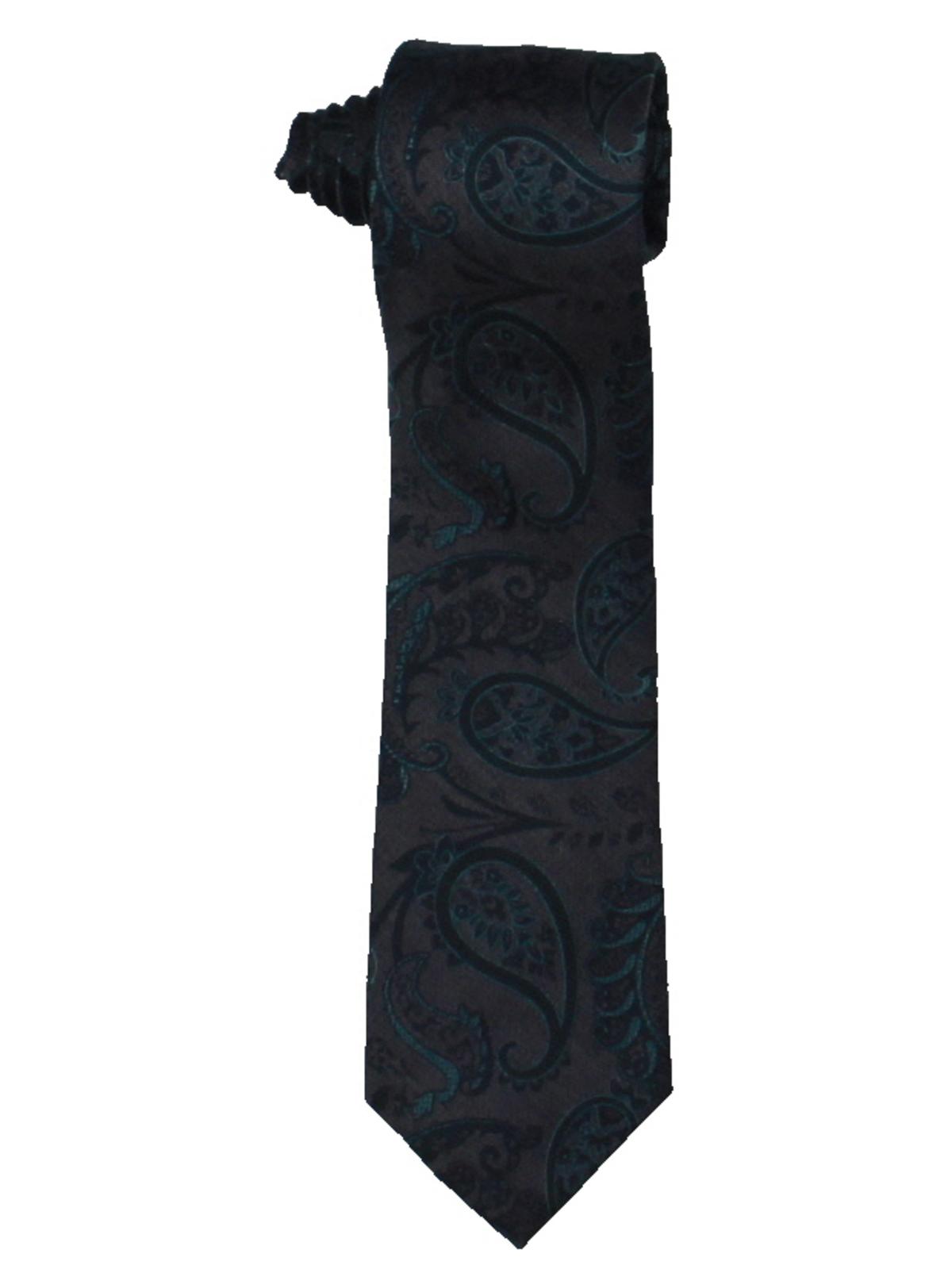Michael Kors Men's Silk Paisley Neck Tie Green Size Regular