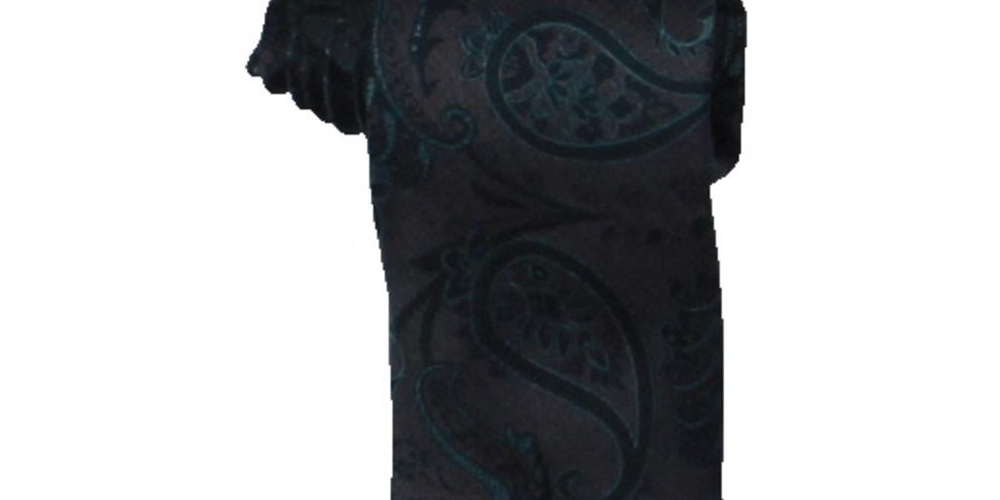 Michael Kors Men's Silk Paisley Neck Tie Green Size Regular