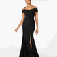 Nightway Women's Cold Shoulder Gown Black Size 10