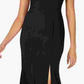 Nightway Women's Cold Shoulder Gown Black Size 10