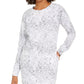 Ideology Women'sSnake-Print Tunic White Size XX-Large