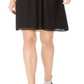 Calvin Klein Women's Pleated Chiffon Dress Black Size 6