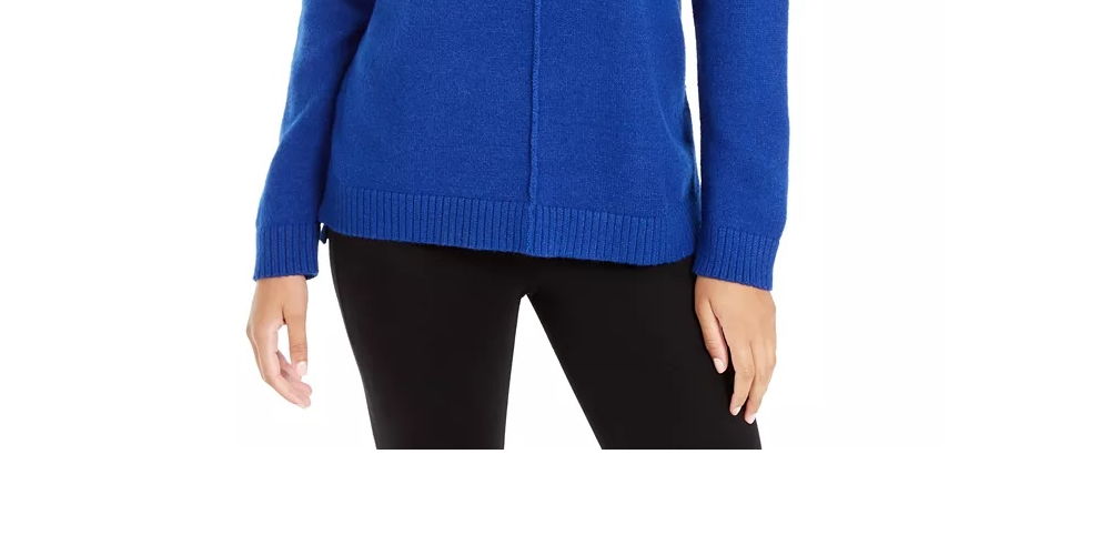 Alfani Women's Heathered Drop-Shoulder Pullover Sweater Pink Size X-Large