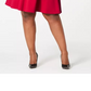 B Darlin Women's Trendy Plus Size Bow-Back Skater Dress Red Size Square 18W