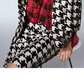 INC Women's Sequined Houndstooth Jacket Black Size Small