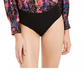 Bar III Women's Confetti Printed Surplice Bodysuit Black Size XX-Large